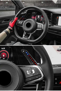 LED Carbon Paddle Shifter Extension APP Controller for VW Golf