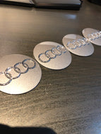 Audi 56mm Hub Cap Stickers